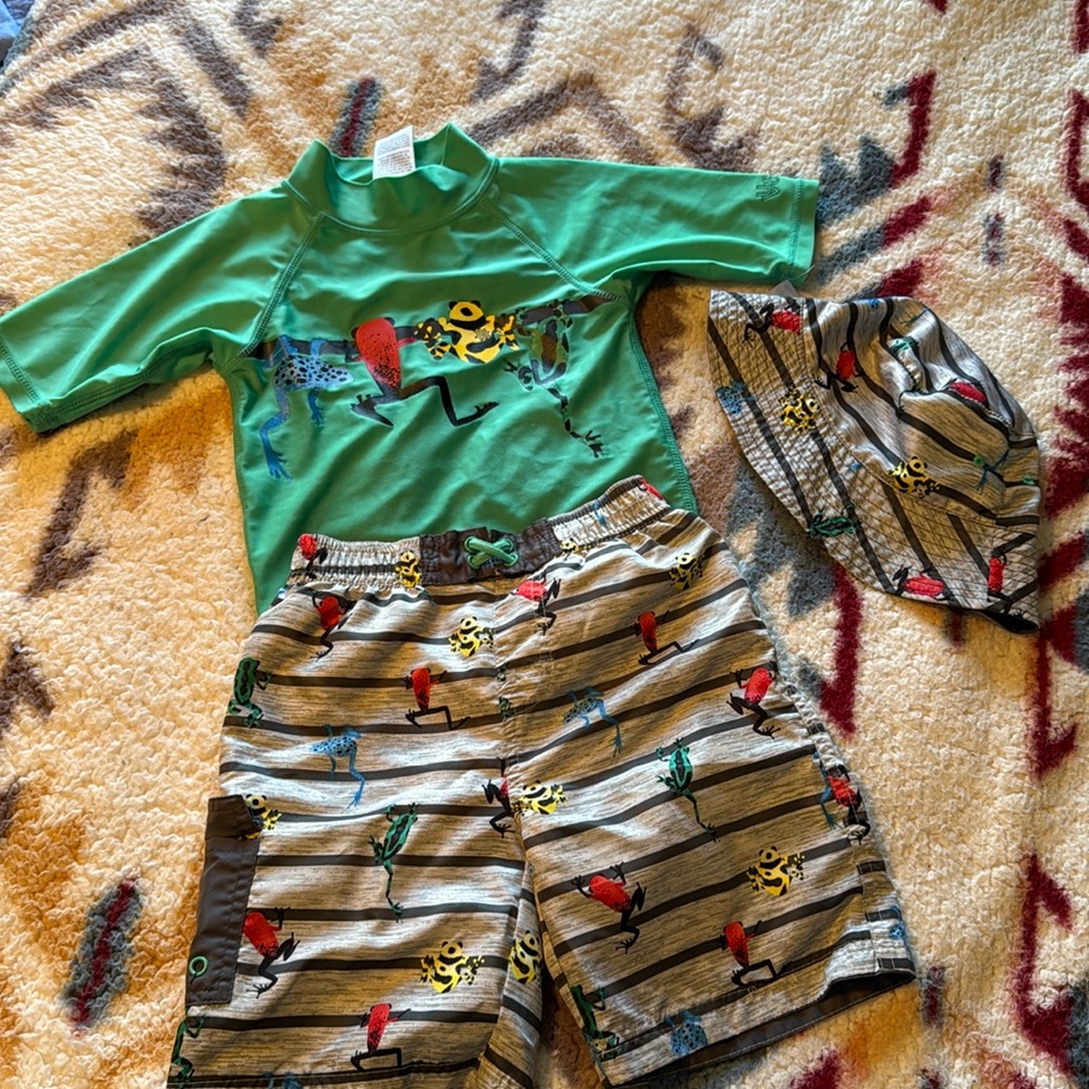 Boys tree frogs swim set size 7